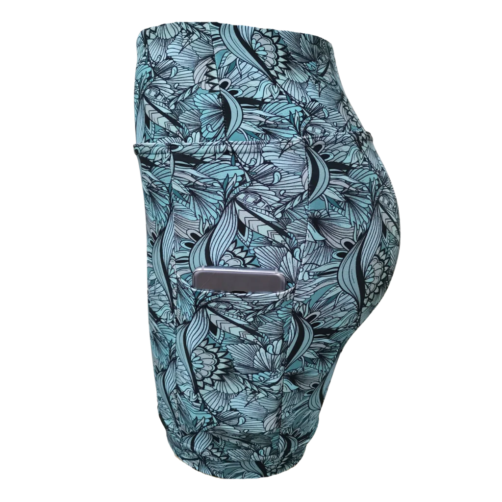 High Waist Shorts - Fantasy Jungle