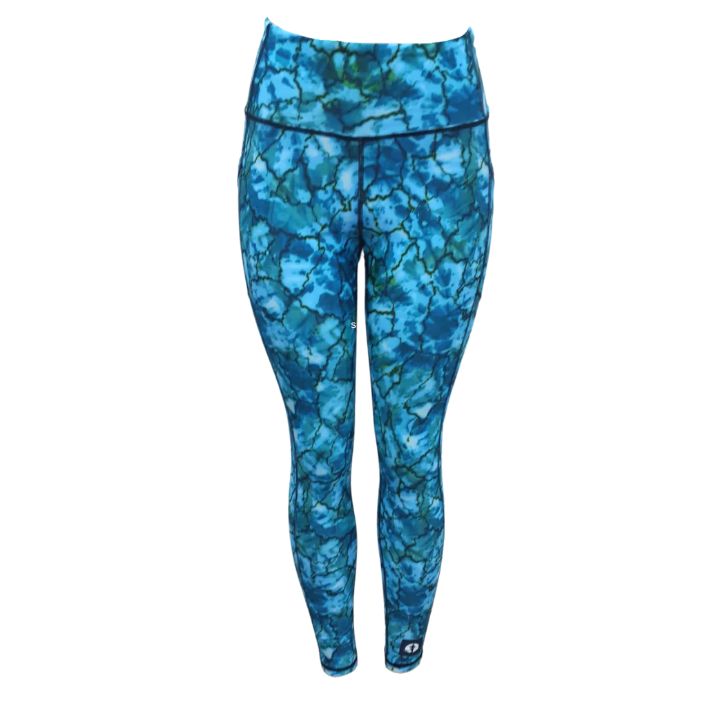 Funky Pants High Waist Full Length Leggings - Tie Dye edition featuring comfortable high waist fit with colourful material.