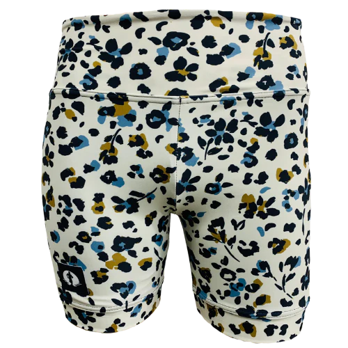 Funky Pants High Waist Shorts - Tiny Treasures edition featuring double stitched material with high waist fit.