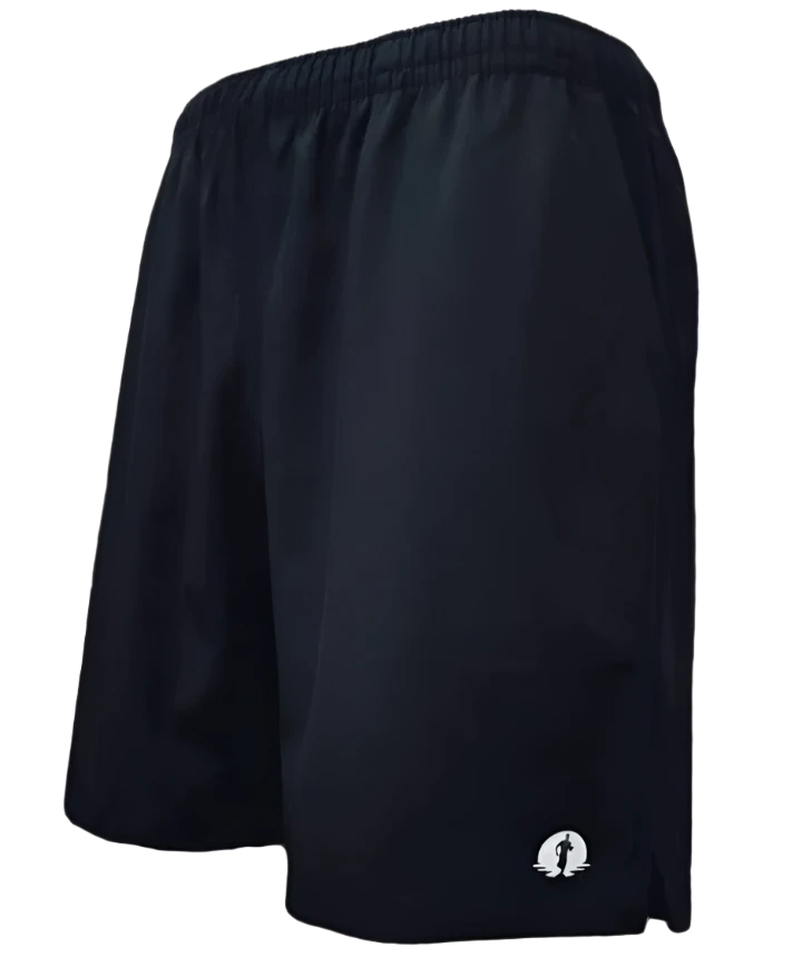 Funky Pants Sports Shorts - Black edition featuring high stretch breathable material.