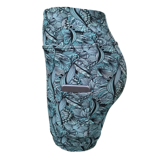 High Waist Shorts - Fantasy Jungle