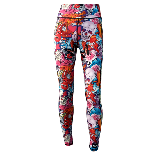 High Waist Full Length Leggings - Ed Hardy