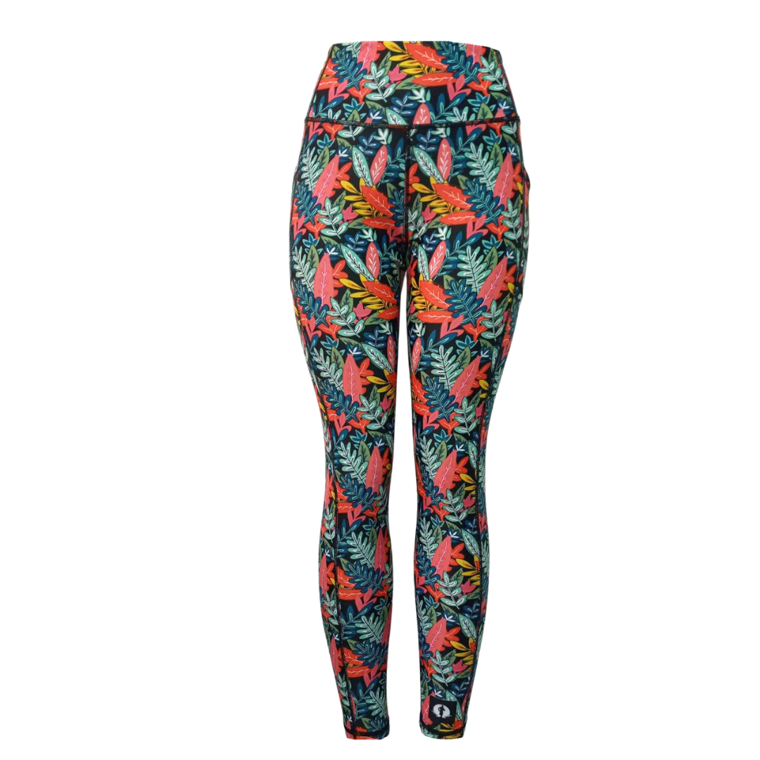High Waist Full Length Leggings - Fancy Forest