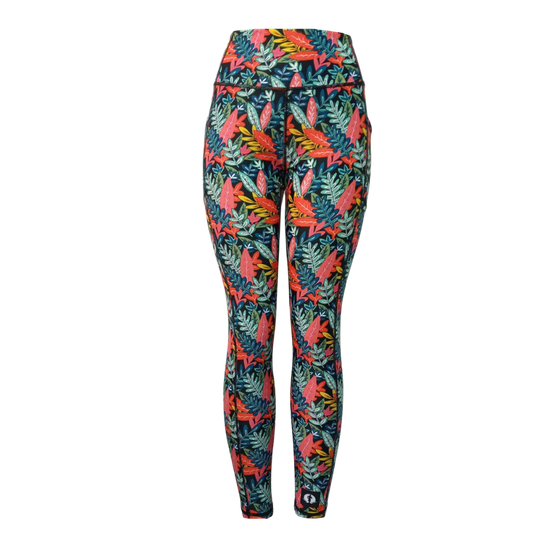 High Waist Full Length Leggings - Fancy Forest