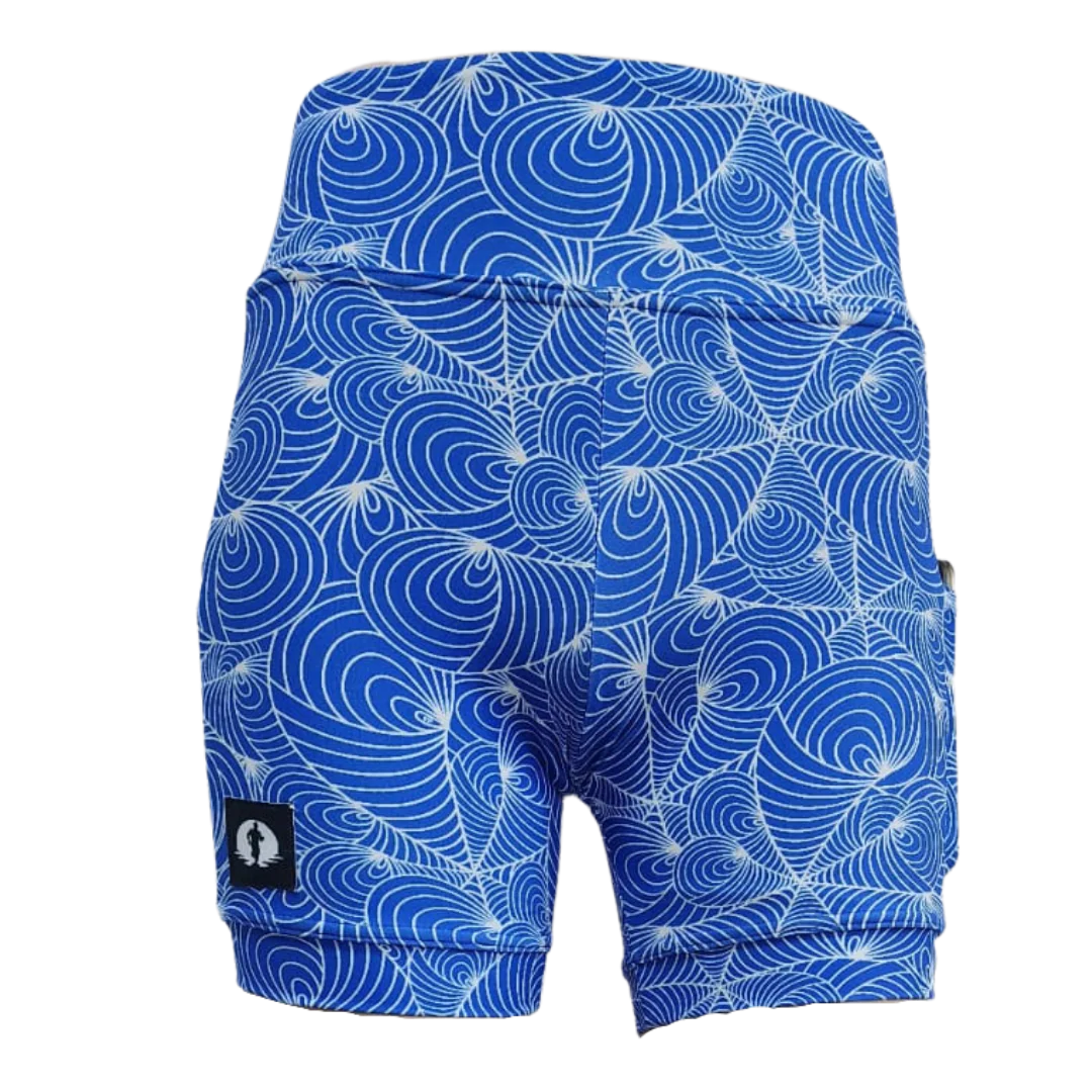High Waist Shorts - Fresh Blue