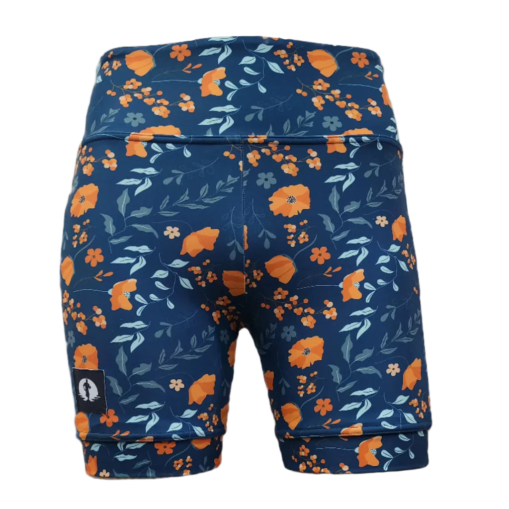 High Waist Shorts - Orange Blossom