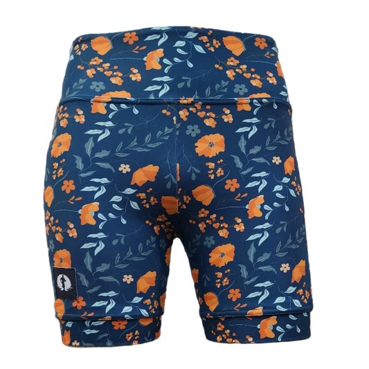 High Waist Shorts - Orange Blossom