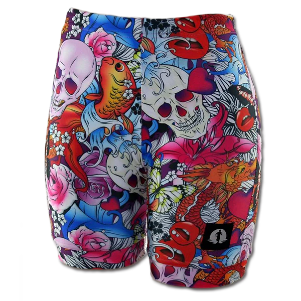 Funky Pants Classic Shorts - Ed Hardy edition featuring double stitched material with regular fit.