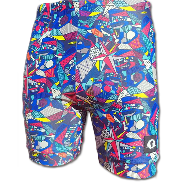 Funky Pants Classic Shorts - Jigsaw edition featuring double stitched material with regular fit.