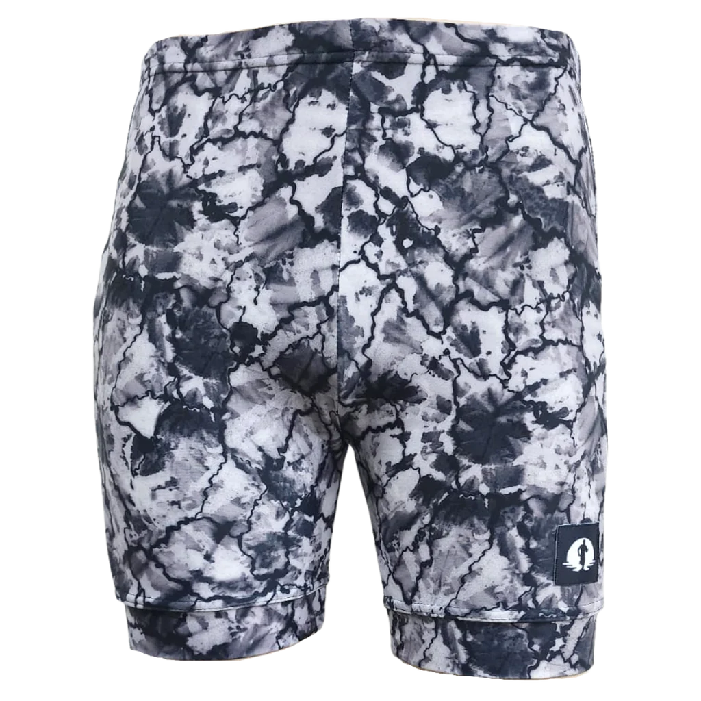 Funky Pants Classic Shorts - Shattered edition featuring double stitched material with regular fit.