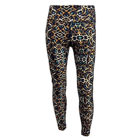 Funky Pants High Waist Full Length Leggings - Eye of the Tiger edition featuring comfortable high waist fit with colourful material.