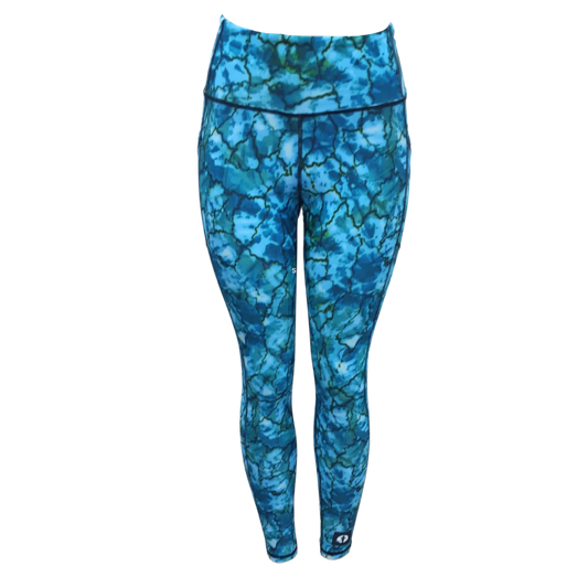 Funky Pants High Waist Full Length Leggings - Tie Dye edition featuring comfortable high waist fit with colourful material.