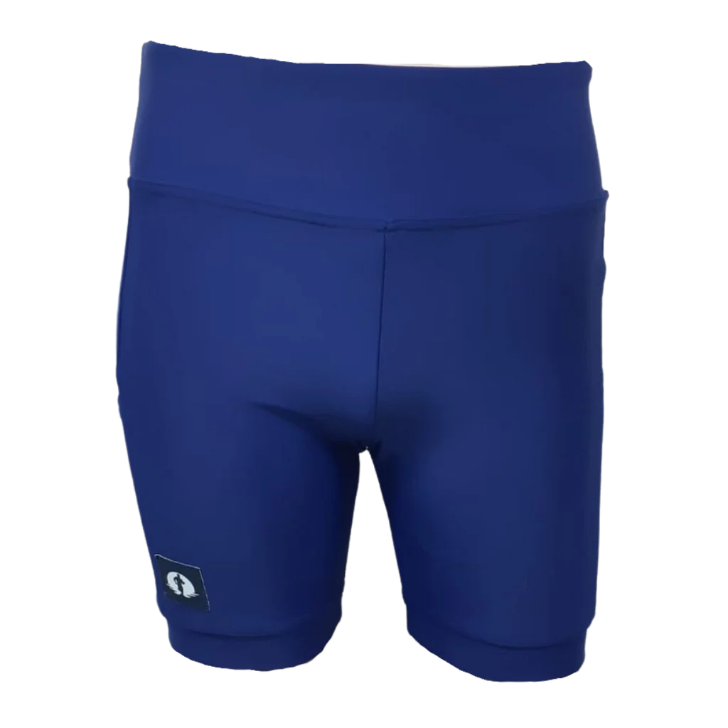 Funky Pants High Waist Shorts - Navy edition featuring double stitched material with high waist fit.