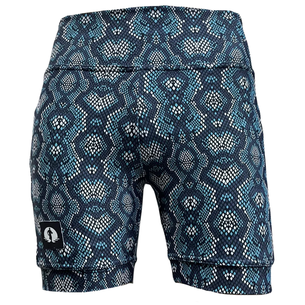 Funky Pants High Waist Shorts - Skinz edition featuring double stitched material with high waist fit.