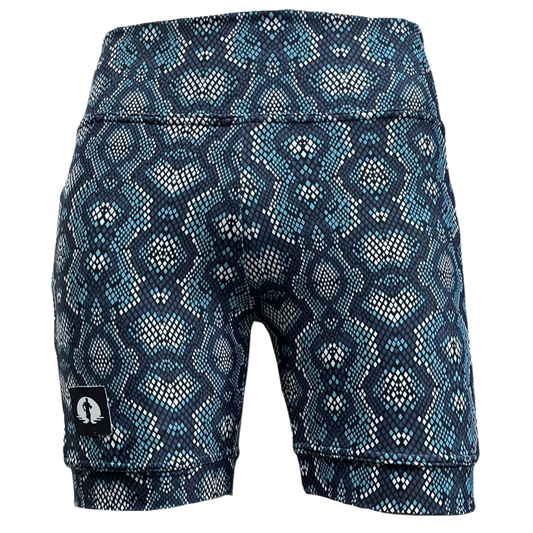 Funky Pants High Waist Shorts - Skinz edition featuring double stitched material with high waist fit.