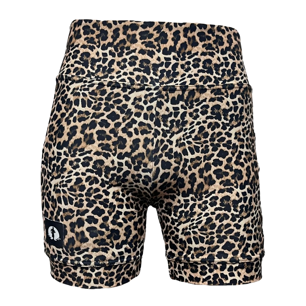 Funky Pants High Waist Shorts - Spot On edition featuring double stitched material with high waist fit.