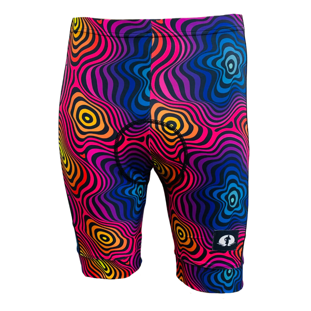 Funky Pants Regular Fit Cycling Shorts ÔÇô Weird Edition with padded seat and colourful design
