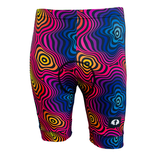 Funky Pants Regular Fit Cycling Shorts ÔÇô Weird Edition with padded seat and colourful design