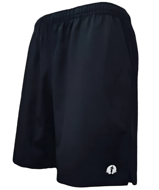 Funky Pants Sports Shorts - Black edition featuring high stretch breathable material.