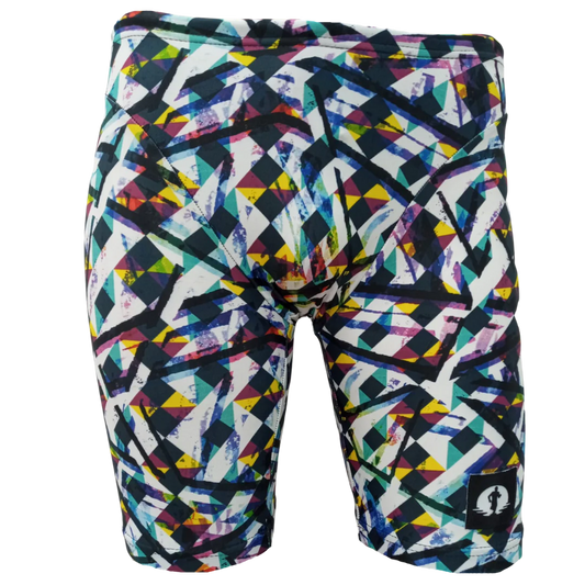 Funky Pants Jammer - Bright Geo edition with built in speedo.